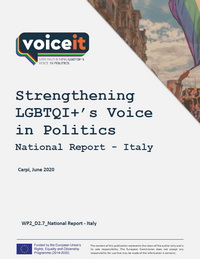 VoiceIt Report: Strengthening LGBTQI+’s Voice in Politics National Report - Italy